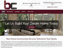 Tablet Screenshot of bowersconstruction.com